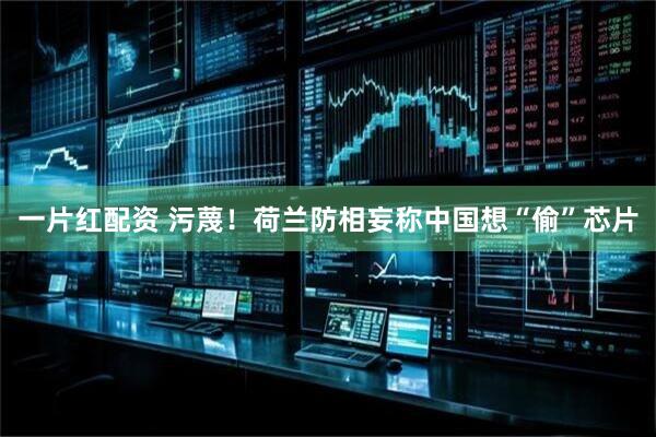 一片红配资 污蔑！荷兰防相妄称中国想“偷”芯片