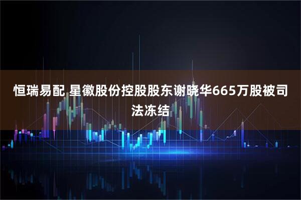 恒瑞易配 星徽股份控股股东谢晓华665万股被司法冻结