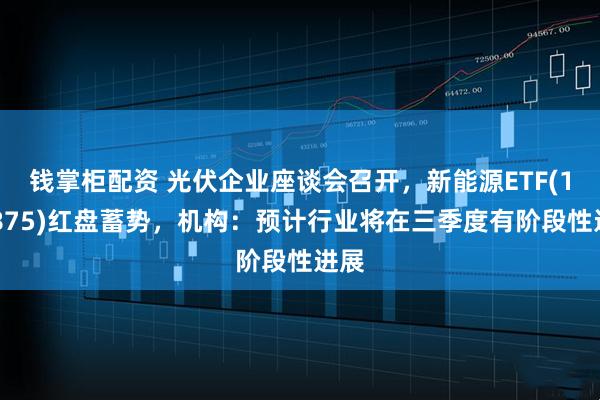 钱掌柜配资 光伏企业座谈会召开，新能源ETF(159875)红盘蓄势，机构：预计行业将在三季度有阶段性进展